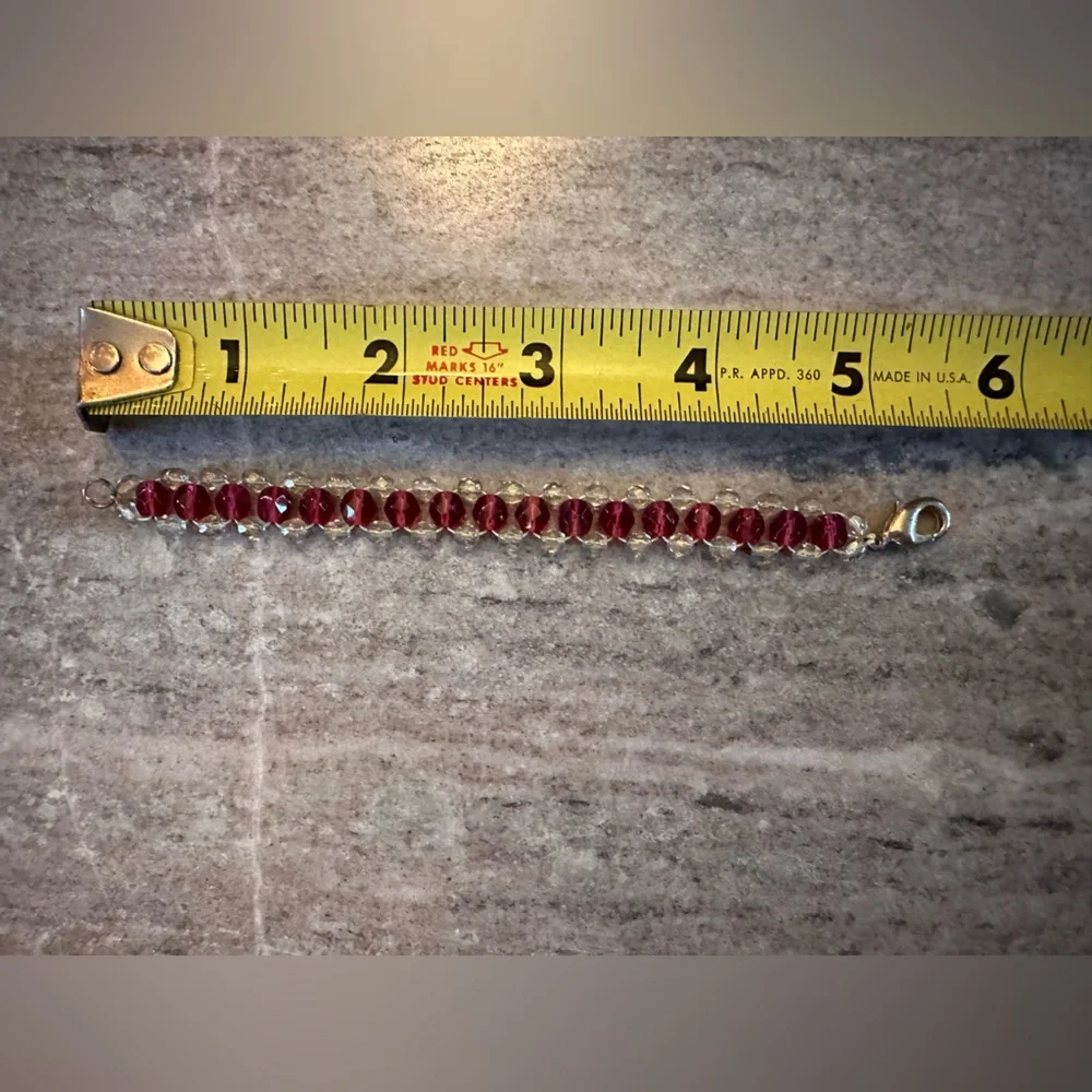 Vintage Glasses Beaded Bracelet